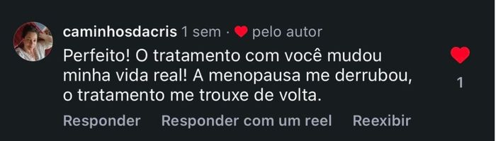 Depoimento Instagram